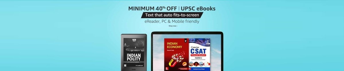 Amazon Books offers, discount on UPSC books, UPSC Preparation books on Amazon