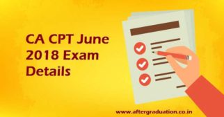 CA CPT June 2018, ICAI Announced 'Common Proficiency Test' Examination Date