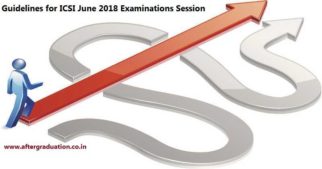 ICSI Guidelines for Students Attempting June 2018 Examinations Session CS Foundation, Executive and Professional Examinations