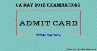 CA May 2018 Examination Admit Cards Released @icaiexam.icai.org; Download Now