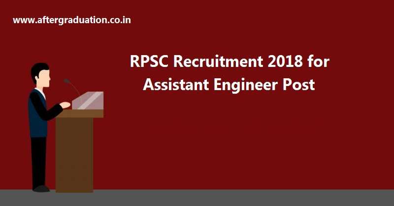 RPSC Recruitment 2018, Apply online for 916 Assistant Engineer posts