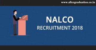 NALCO Recruitment 2018 for Graduate Engineers through GATE 2018 score for different engineering branches