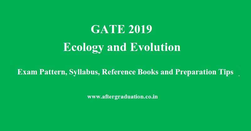 GATE 2019 Ecology and Evolution: Syllabus, Exam Pattern, Books, Preparation Tips