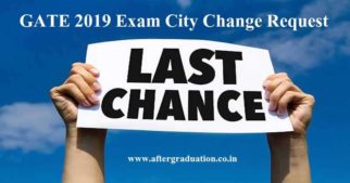 GATE 2019 Exam City Change and Opt Scribe Option Ends Today GATE 2019 Application correction window, how to correct GATE 2019 exam city