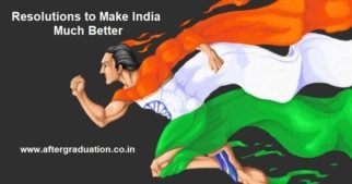 New Year Resolutions to Make Better shining, educated, successful, clean India