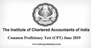 ICAI opened the Online Examination registration forms for the CPT June 2019 exam, to be conducted on Sunday, June 16, 2019, in two sessions.