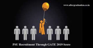 PSU Recruitment Through GATE 2019 Score is lucrative option for the GATE aspirants. Application & selection process to apply for PSU via GATE.