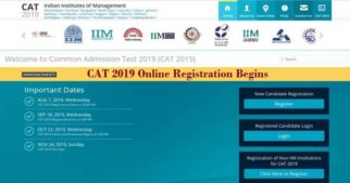 The online registration process for the Common Admission Test, CAT 2019 has started from August 07. MBA aspirants through CAT exam will have more than one month's time to fill the CAT 2019 online application form. CAT 2019 online registration process begins @ iimcat.ac.in and will close on September 18, 2019.