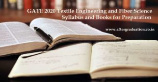GATE 2020 Textile Engineering and Fiber Science Syllabus, important topics, and GATE 2020 TF reference Books for the best preparation to score better. The subject code of GATE Textile Engineering and Fibre Science Exam is TF