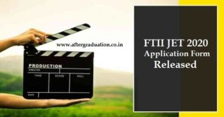 JET 2020 Application Form Released: Check FTII Exam Schedule, Admission Process for the Post Graduate Diploma in the Film and Television Institute of India (FTII) and SRFTI Kolkata.