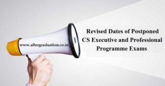 ICSI Announces Revised Dates of Postponed CS Exams of Executive and Professional Programme. Check revised Schedule of CS December 2019 exams