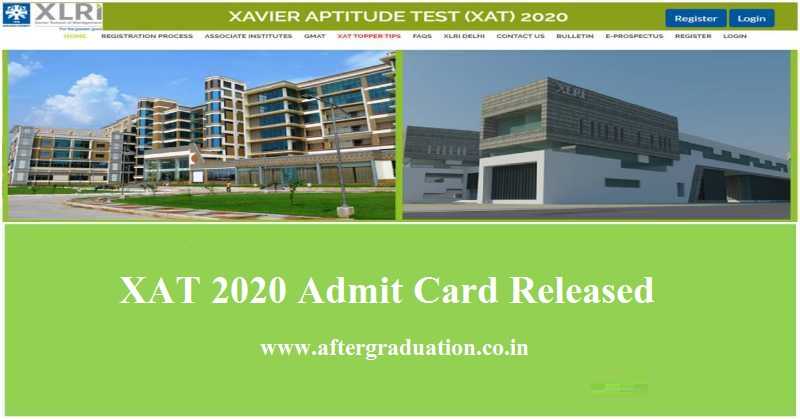 XLRI Jamshedpur has released the XAT 2020 admit card for the coming MBA Entrance exam XAT 2020 to be held on January 5.Imp Instructions for XAT 2020, step to download XAT admit card 2020, XAT 2020 exam pattern