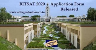 BITS-Pilani has released online BITSAT 2020 application forms for admission to its Integrated First Degree programmes at BITS Pilani, Hyderabad and Goa campuses