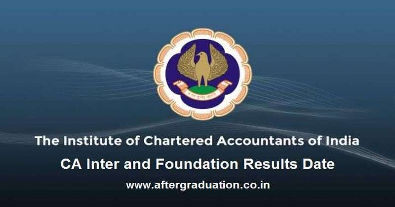 The Chartered Accountants, CA Inter and Foundation results date announced for Nov 2019 exam session. CA Intermediate (old and New Course) and CA Foundation results will be declared on February 03 or Feb 04,2020
