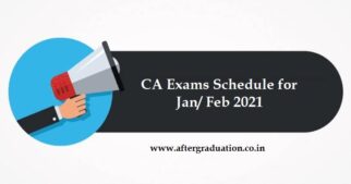 ICAI Notifies CA Exams Schedule for January/ February 2021, ICAI Exams to Begin on Jan 21, next Chartered Accountant Examinations, CA Jan/Feb 2021 exam schedule